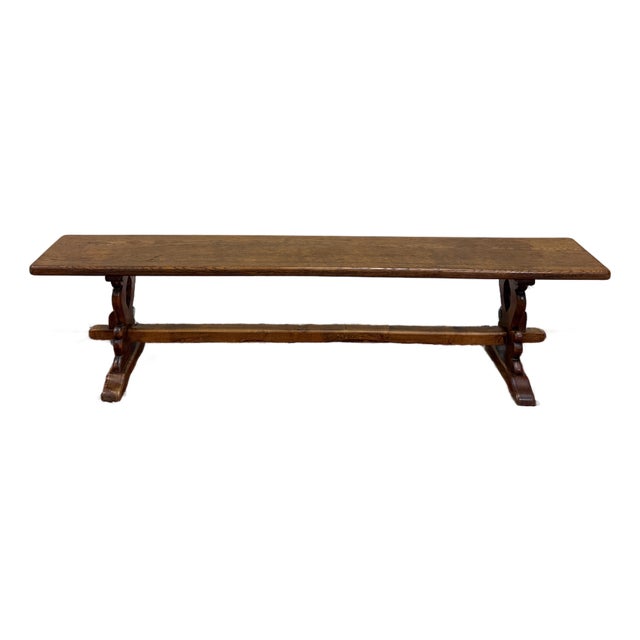 Antique French Farmhouse Bench Banquette Seating Window Seat c.1920s-30 For Sale