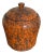 Mid-Century Italian Orange Ceramic Jar For Sale