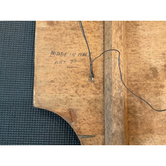 Baroque Antique Italian Hand Painted Panel With Baroque Cartouche, 18th -19th Centtury For Sale - Image 3 of 8