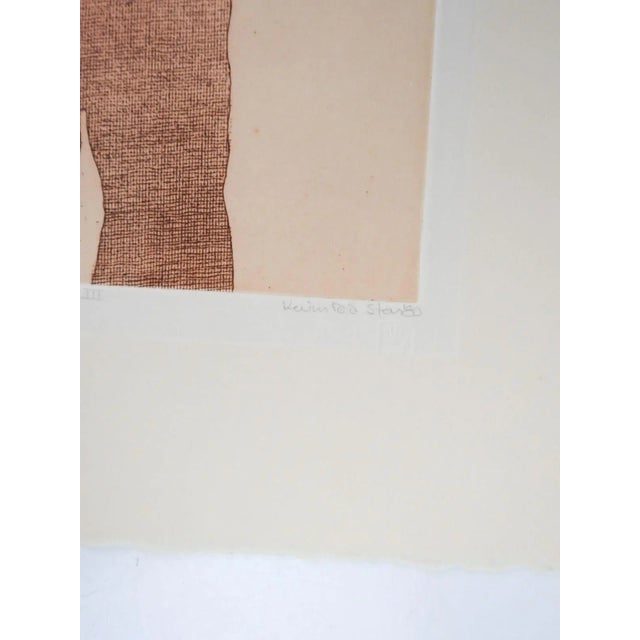 Contemporary 1980 Kevin Red Star Native American Crow Res Cop III Sepia Tone Etching For Sale - Image 3 of 6