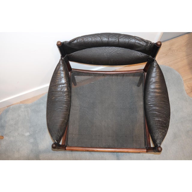 1960s Danish Modern Kristian Vedel "Modus" Leather Lounge Chairs — Pair For Sale - Image 11 of 15