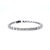 Silver 6.54 Ct Emerald Cut East-West Bezel Set Tennis Bracelet For Sale - Image 8 of 8
