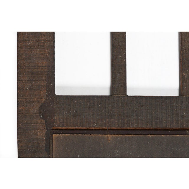 Art Deco Mirror in Wood with Facet Cut Mirror, 1930s For Sale - Image 10 of 11
