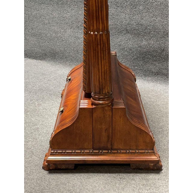 Red Mahogany Full Size Floor Mirror For Sale - Image 8 of 10