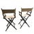 1980s Appalachian Beech Directors Chairs Pair by Gold Medal Folding Furniture Co, Pair For Sale - Image 4 of 7