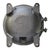 Vintage French Industrial Grey Cast Iron and Clear Glass Wall Light For Sale - Image 6 of 7