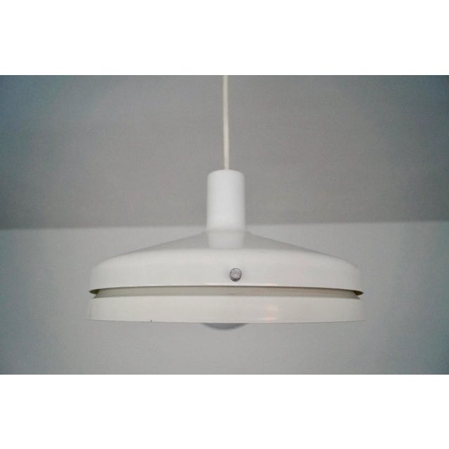 1950s 1950's Mid-Century Modern Aluminum Light Fixture For Sale - Image 5 of 13