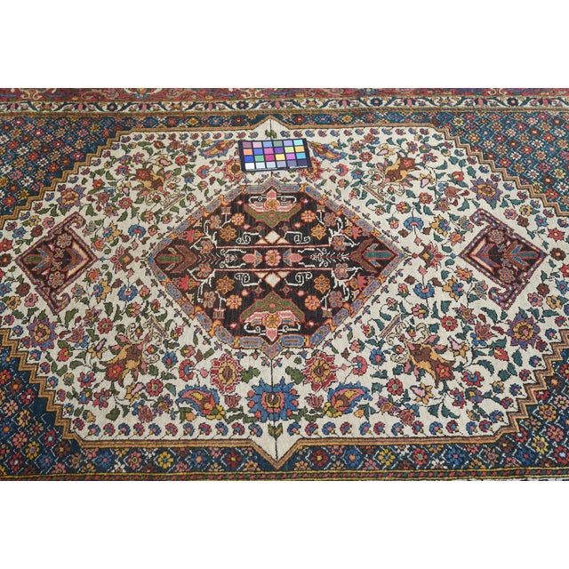 Vintage Bakhtiari Rug 4'9'' X 7'9'' For Sale - Image 10 of 12