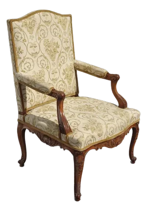 Vintage French Provincial Side Chair ~ Highly Carved Frame