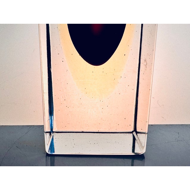 Glass Murano Sommerso Glass Vase by Alessandro Mandruzzato, Italy, 1960s For Sale - Image 7 of 9