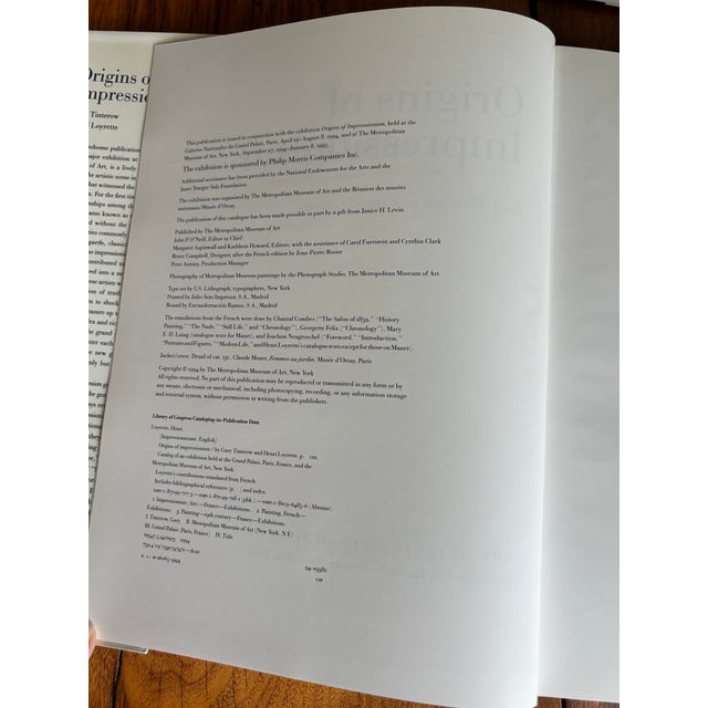 1994 "Origins of Impressionism" Museum Exhibition Book, Hardcover For Sale - Image 11 of 12