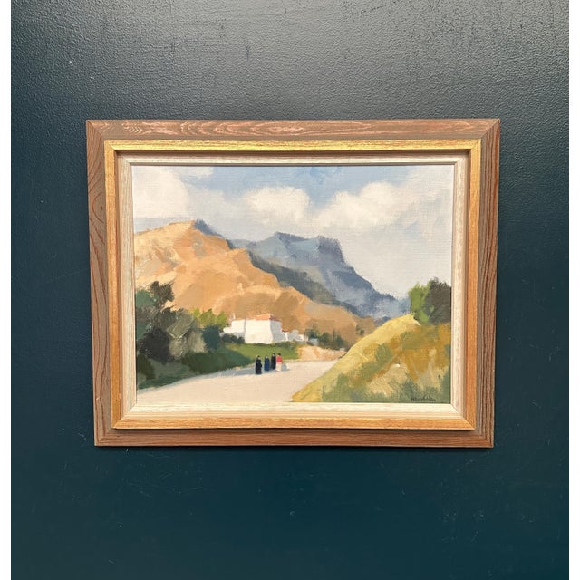 Stig Wernheden, Greek Landscape, 1960s, Oil on Canvas, Framed For Sale - Image 13 of 18