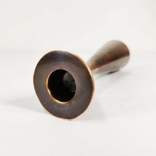 Metal Danish Modern Candlestick, 1960s For Sale - Image 7 of 9