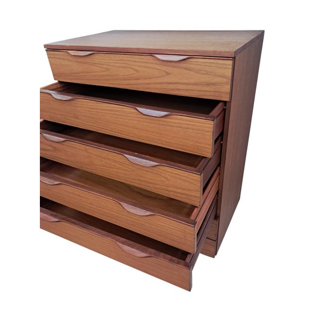 Mid-Century Tallboy Chest of Drawers in Teak, Europa, 1960s For Sale - Image 15 of 17