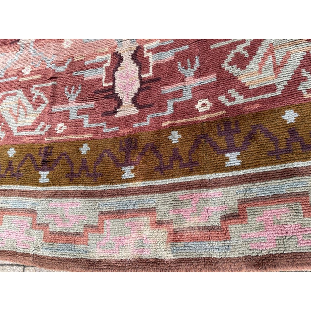 Scandinavian Carpet, Vintage 7'5" X 10'7" For Sale - Image 9 of 11