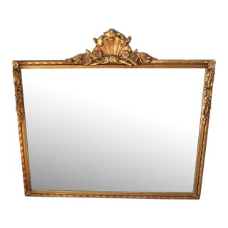 19th C. Carved French Gilded Wall Mirror, Circa 1890's For Sale