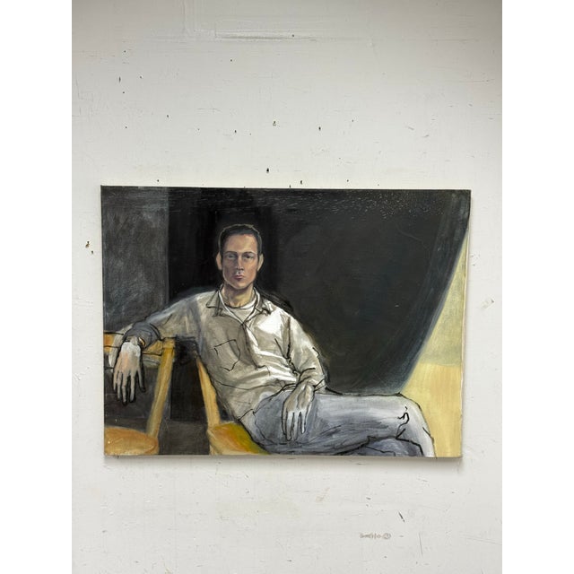 Figurative Portrait of a Man Reclining For Sale - Image 12 of 12