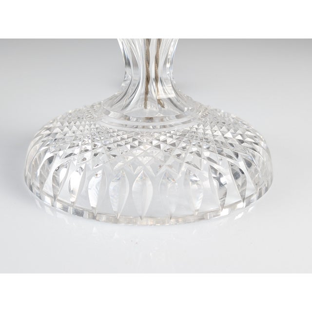 Art Deco French Cut Crystal Mushroom Table Lamp, 1920s For Sale - Image 13 of 18