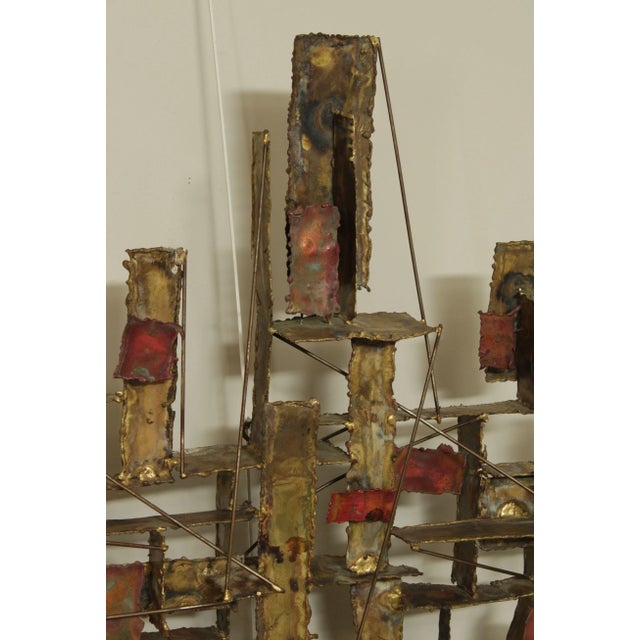 1970s Silas Seandel Large Brutalist Wall Sculpture For Sale - Image 5 of 13