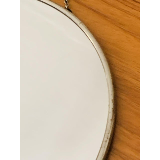Mid-Century French Round Barbers Mirror, 1950s For Sale - Image 4 of 18