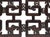 40" Vintage Dark Brown Geometric Fortune Bats Rectangular Wood Panel For Sale - Image 9 of 9