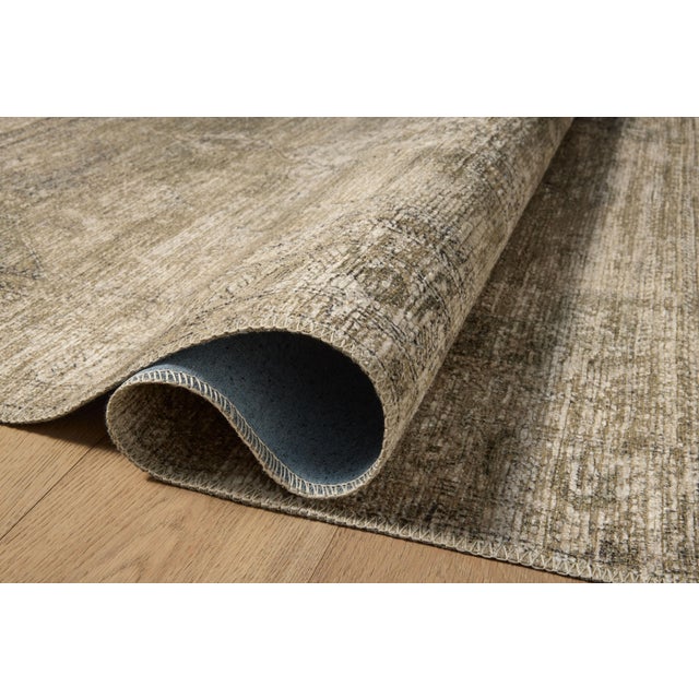 Loloi Rugs Amber Lewis x Loloi Cambria Sand / Olive 3'-6" x 5'-6" Accent Rug For Sale - Image 4 of 6