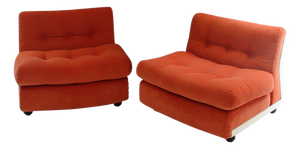 Amanta Lounge Chairs by Mario Bellini, Italy, 1973, Set of 2