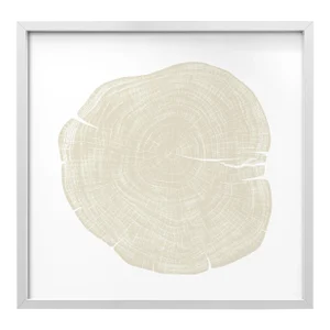 Stump 1 - Variation 4 by Trinette + Chris Print with White Frame - 36 X 36