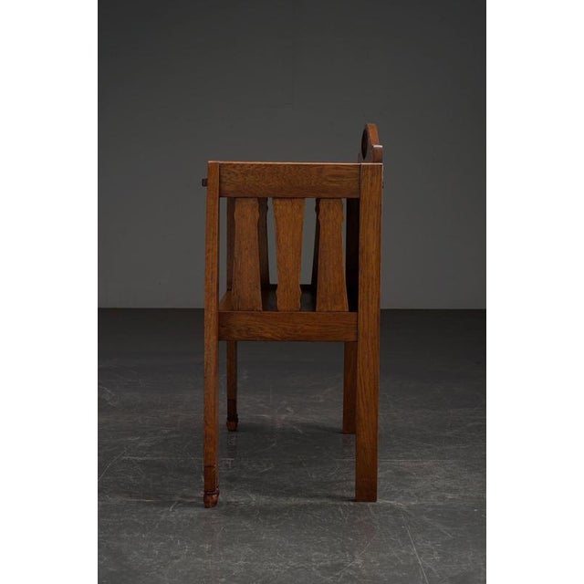 1920s Vintage Amsterdam School Side Table, 1920s For Sale - Image 5 of 15