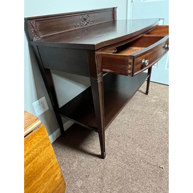 Early 20th Century Antique Carved Walnut Console Table For Sale - Image 11 of 13