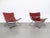 Mid-Century Modern Armchairs and Ottomans, Italy 1980s, Set of 4 For Sale - Image 3 of 17