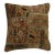 20th Century Antique Tabriz Square Size Patchwork Style Rug Pillow For Sale