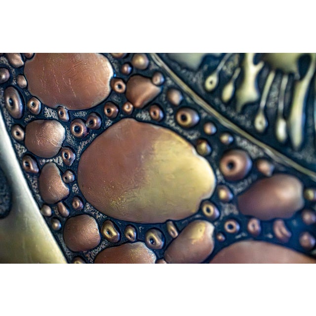 Joel Zaretsky Signed Mixed Media Abstract Wall Art Framed 24x20 Textured For Sale - Image 6 of 10