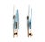 Fontana Arte Model 1461 Dahlia Wall Lamps in Brass with Curved and Cut Crystal Diffusers by Max Ingrand for Fontana Arte, 1950, Set of 2 For Sale - Image 4 of 5