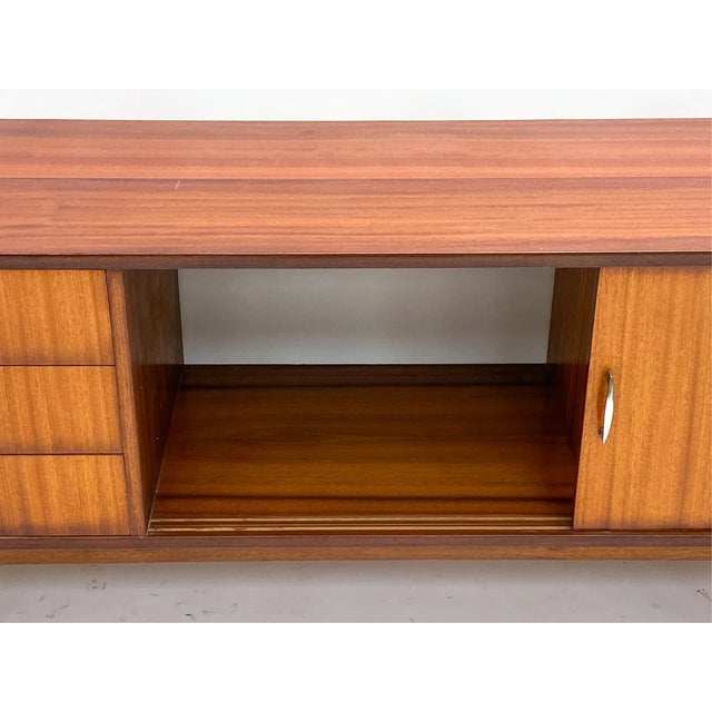 Polish Mid-Century Mahogany Sideboard, C1950's For Sale In Charlotte - Image 6 of 11