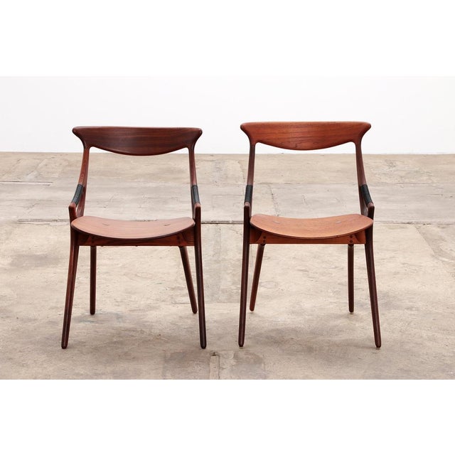 Wood Model 71 Dining Chairs by Arne Hovmand Olsen for Mogens Kold, 1960s, Set of 4 For Sale - Image 7 of 18