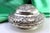 Circular Silver Box with Removable Lid and Floral Motifs For Sale - Image 5 of 6