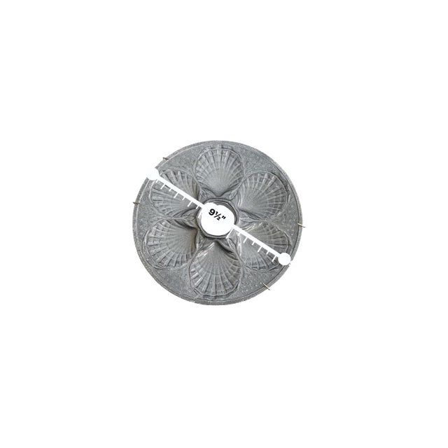 Late 20th Century Colonial Yorker Pewtarex Oyster Plate With 6 Wells 9.5" Round Vintage Pewter For Sale - Image 5 of 5