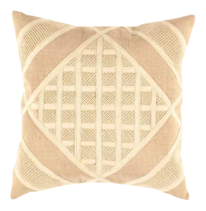 Beige Color Pure Cotton Pillow Cover