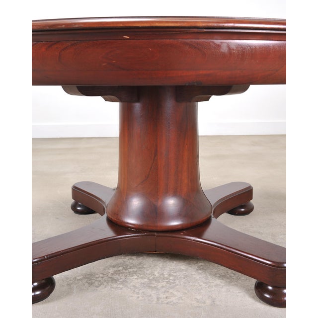 Wood Carrie Bradshaw's Screen Used Regency Pedestal Dining Table For Sale - Image 7 of 17