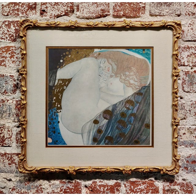 After Gustav Klimt - Danae Nude - Collotype on paper Collotype on paper - Matted and framed under acrylic glass - Image...