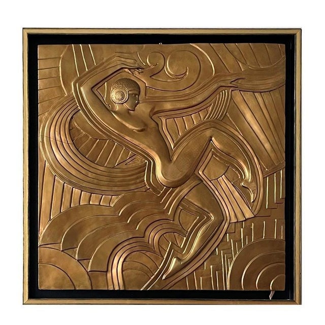 Gilded wall relief “Ballets Russes” Gilded wall relief, new production in the Art Deco style. High-quality workmanship...