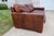 Mid-Century Modern Restoration Hardware Maxwell Leather Sofa - 7ft - Down Filled For Sale - Image 3 of 7