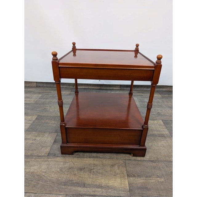 1950s Vintage Bedside Table in Mahogany, 1950s For Sale - Image 5 of 10
