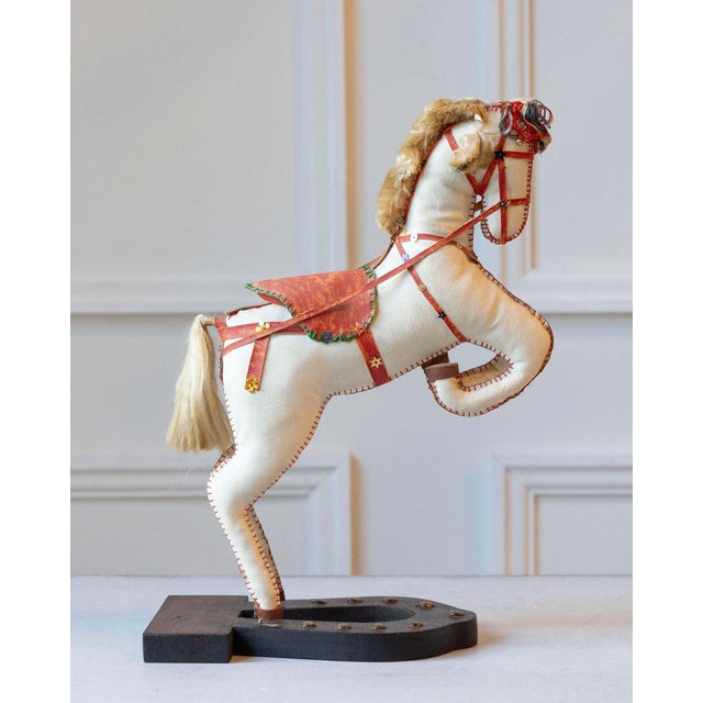 French Decorative Horse in Moleskin with Saddle and Harness, 20th Century For Sale - Image 13 of 16