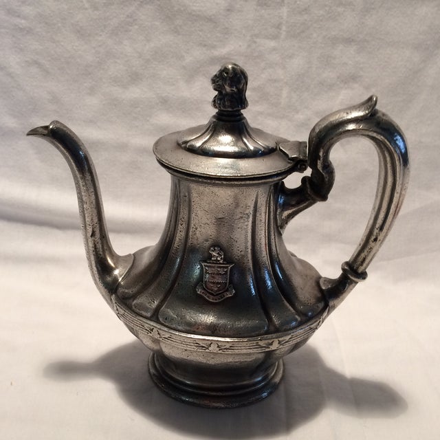 Antique "The Stevens" Hotel Silver Plated Tea Pot by R.Wallace Chairish