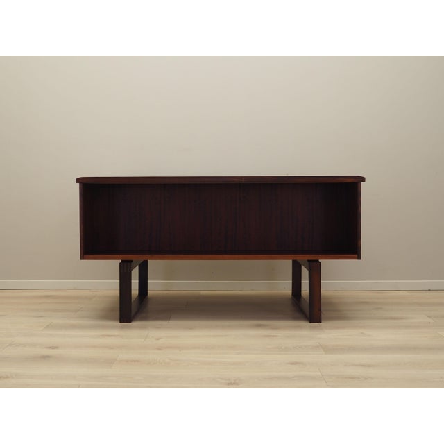 Wood Danish Rosewood Desk Torben Valeur & Henning Jensen for Dyrlund, 1960s For Sale - Image 7 of 14