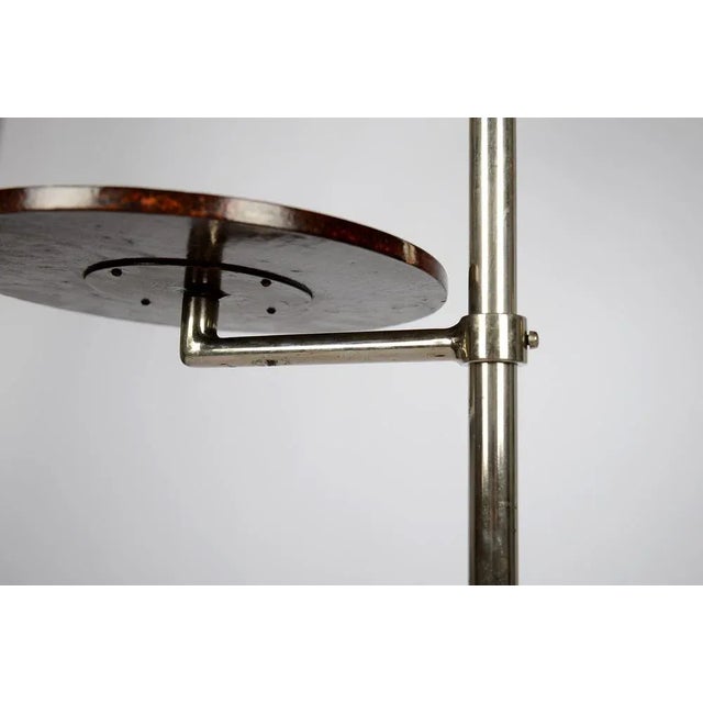 Beige Bauhaus Functionalist Nickel-Plated Floor Lamp, 1930s For Sale - Image 8 of 10