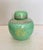 Vintage Green Ginger Jar With Yellow Dragons and Gilt Accenting For Sale In San Diego - Image 6 of 6