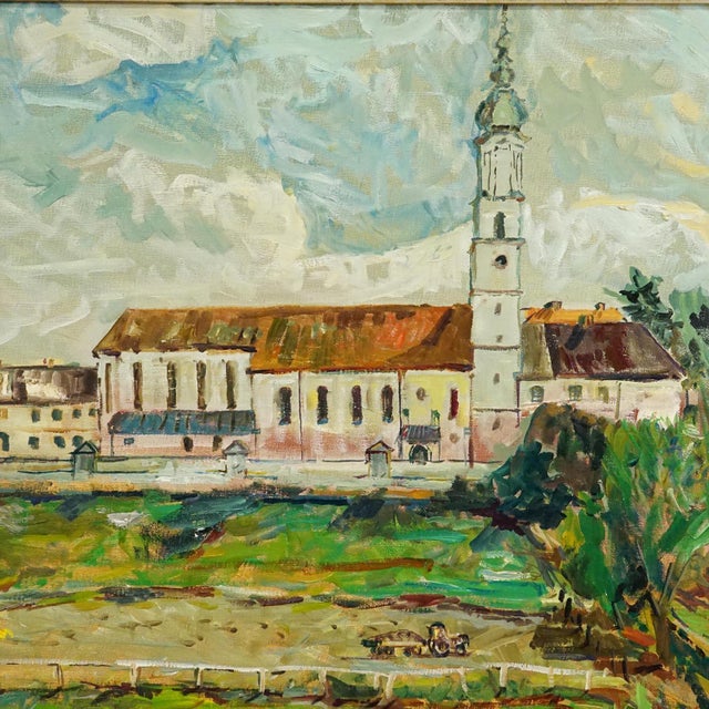 1970s Alexander Michael Oil Painting – Neumarkt St. Veit, 1978 For Sale - Image 5 of 7